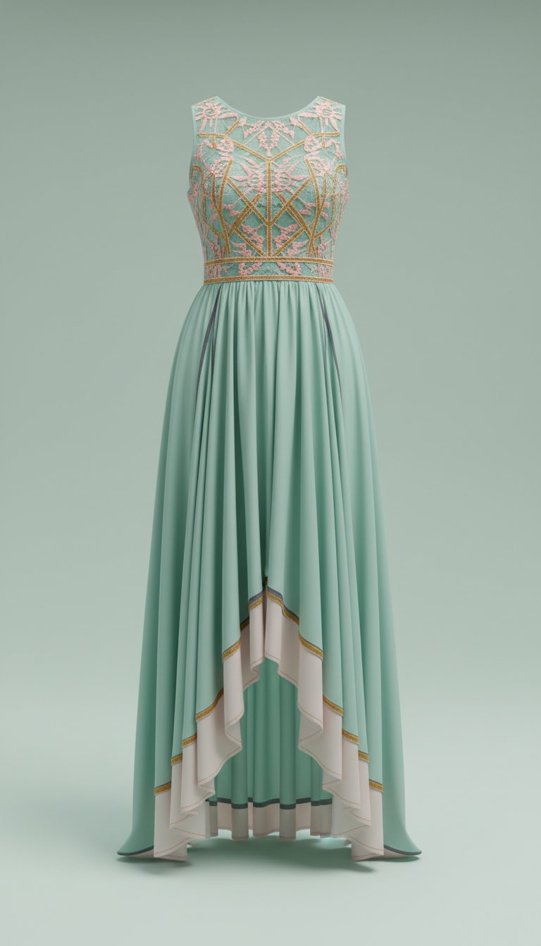Mint Green Fusion Dress